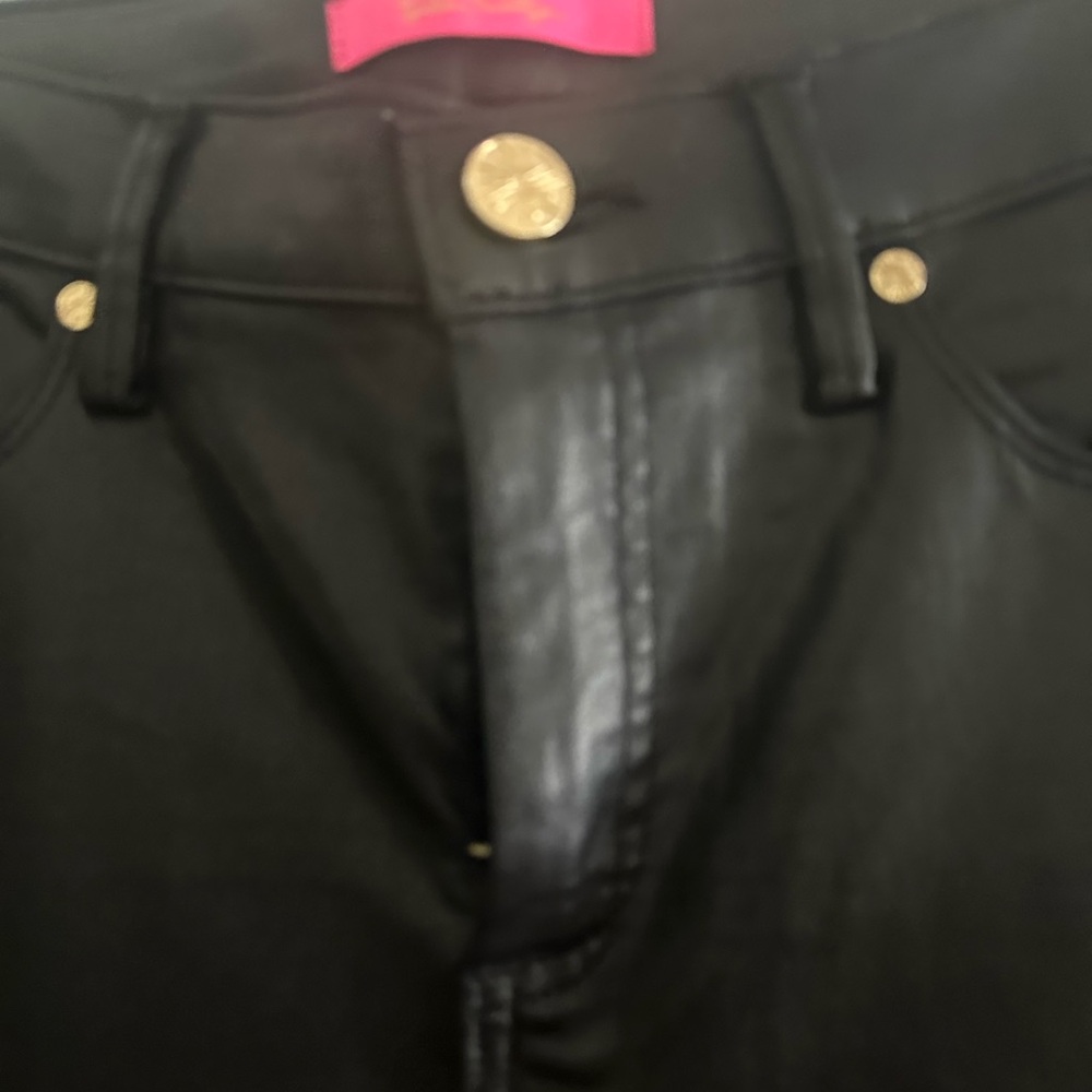 Lilly Pulitzer Black coated Women's Jeans - Picture 2 of 4